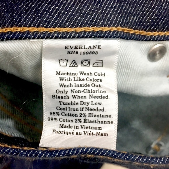 Everlane Mid-Rise Regular Dark Wash Jeans - Picture 6 of 7